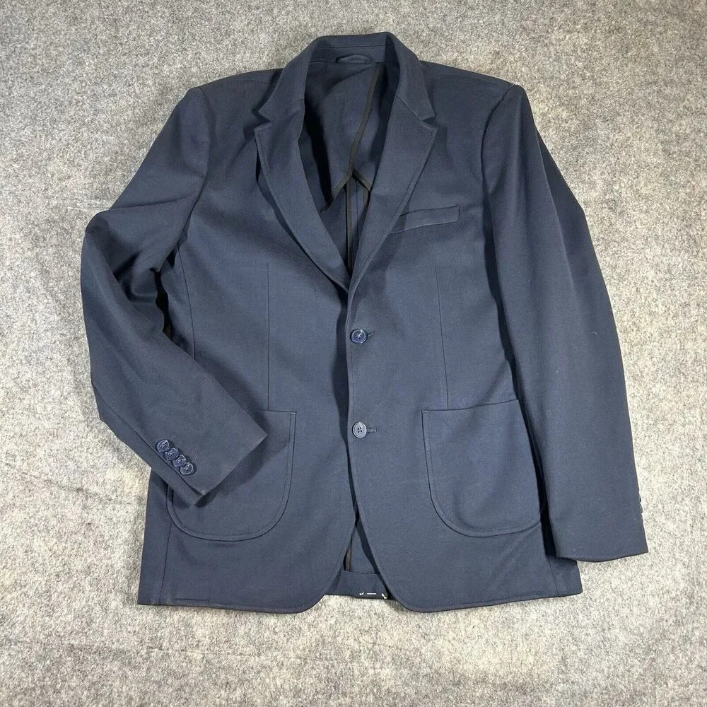 01.Algo Blazer Mens Large Two Button Front Sport … - image 1